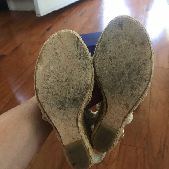 Summer close out: Stuart Weitzman Ivory Crochet platform wedges - 6 - Picture 6 of 7